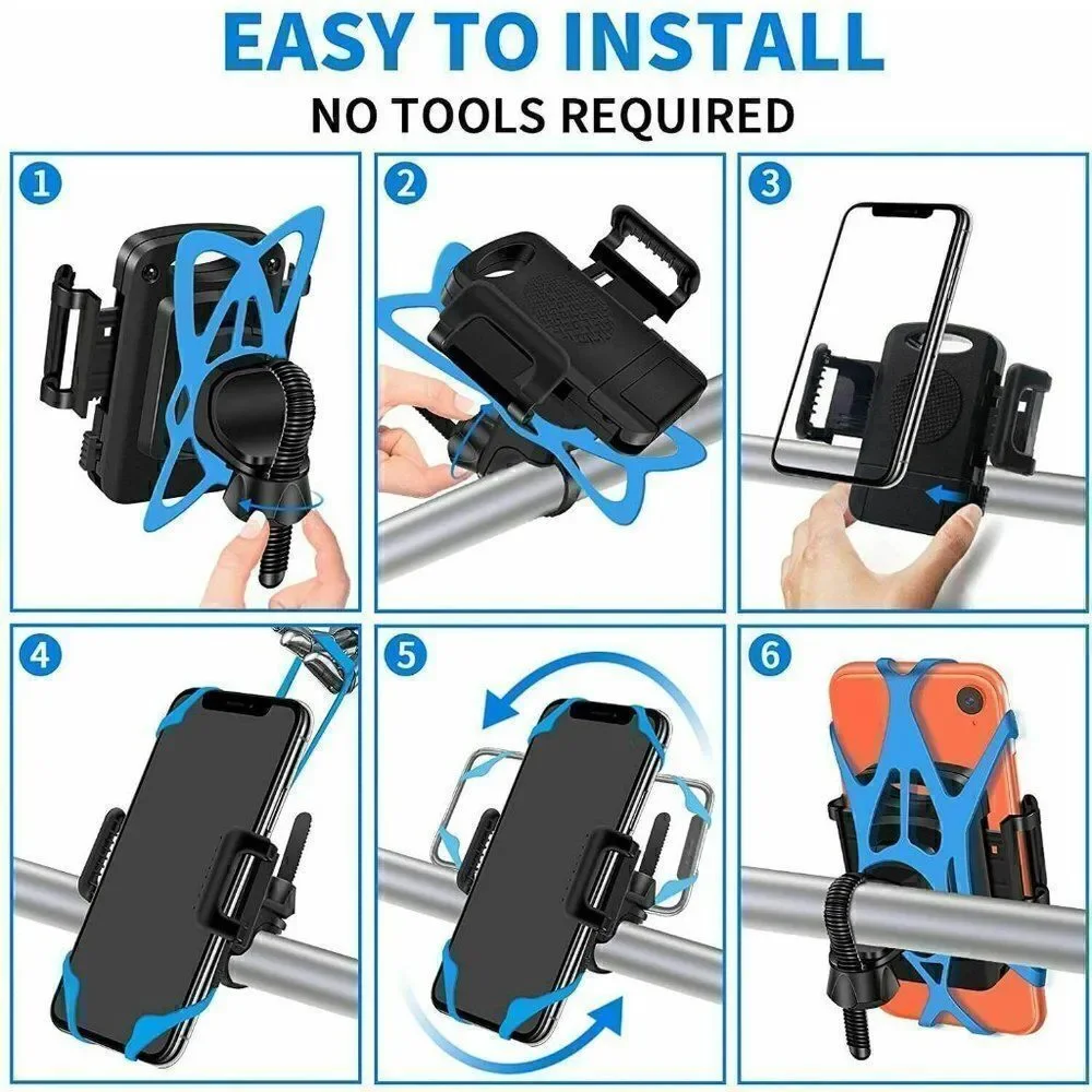 SYOSIN Bike Phone Mount, 360° Rotation Holder for cell phones, new in box